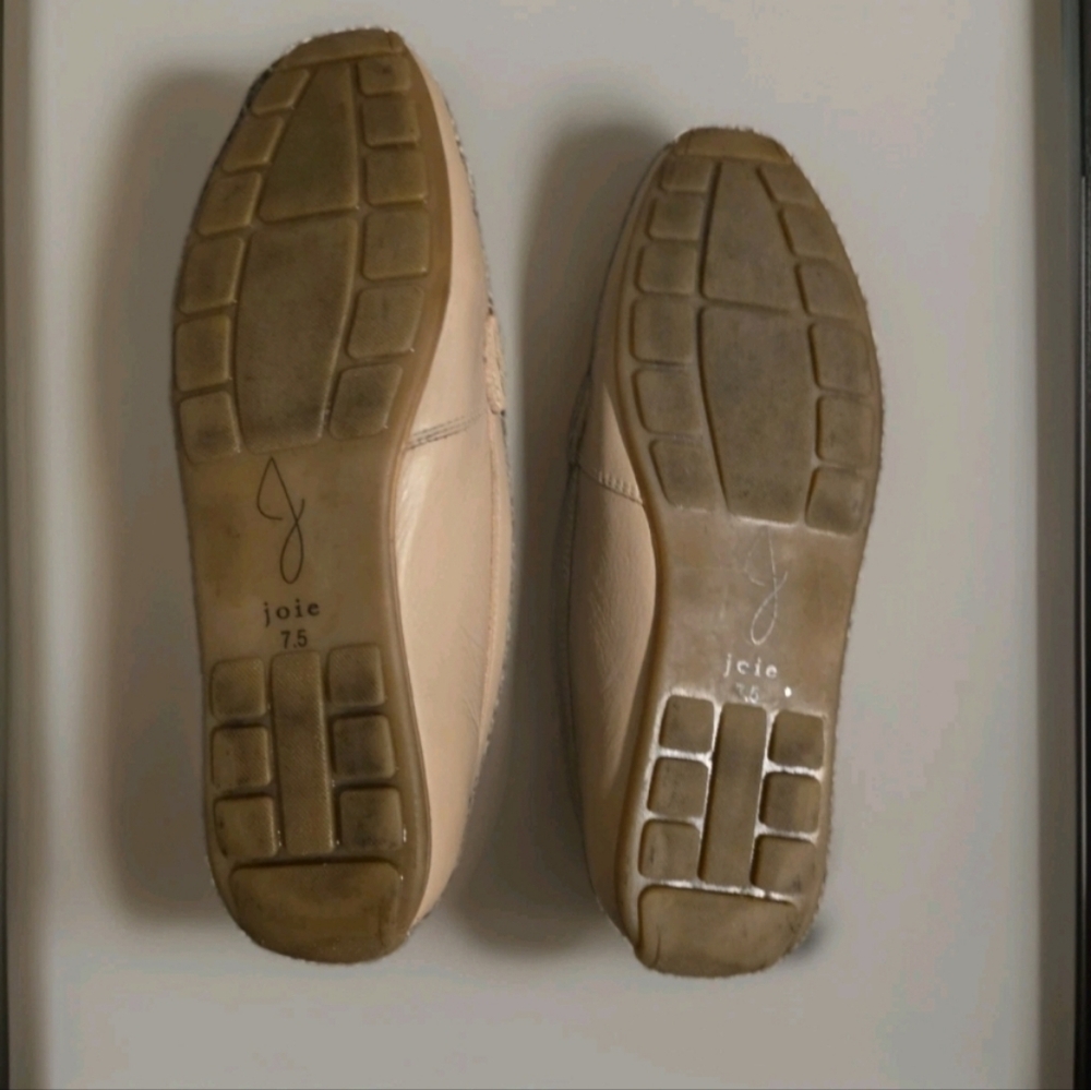 Joie Women's Beige Leather Comfort Flats Size 7 - Picture 7 of 7